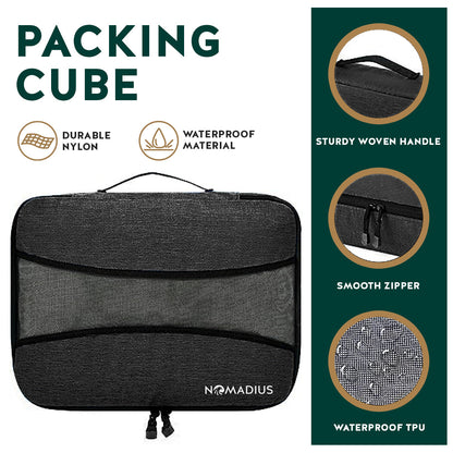 Nomadius Packing Cubes Set + Tech Organizer